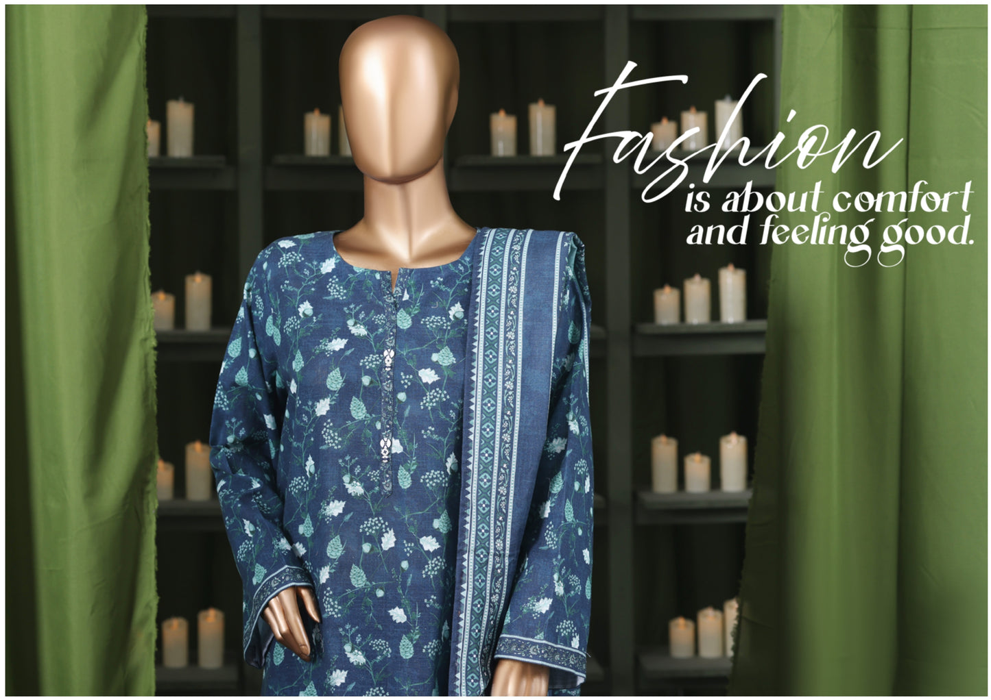 Binsaeed 3 Piece Khaddar Stitch