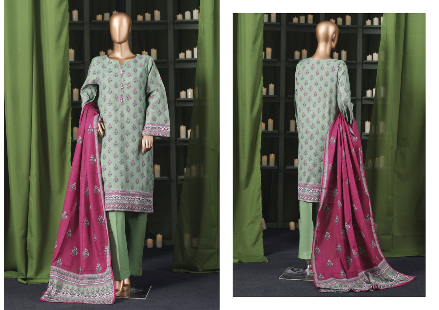 Binsaeed 3 Piece Khaddar Stitch