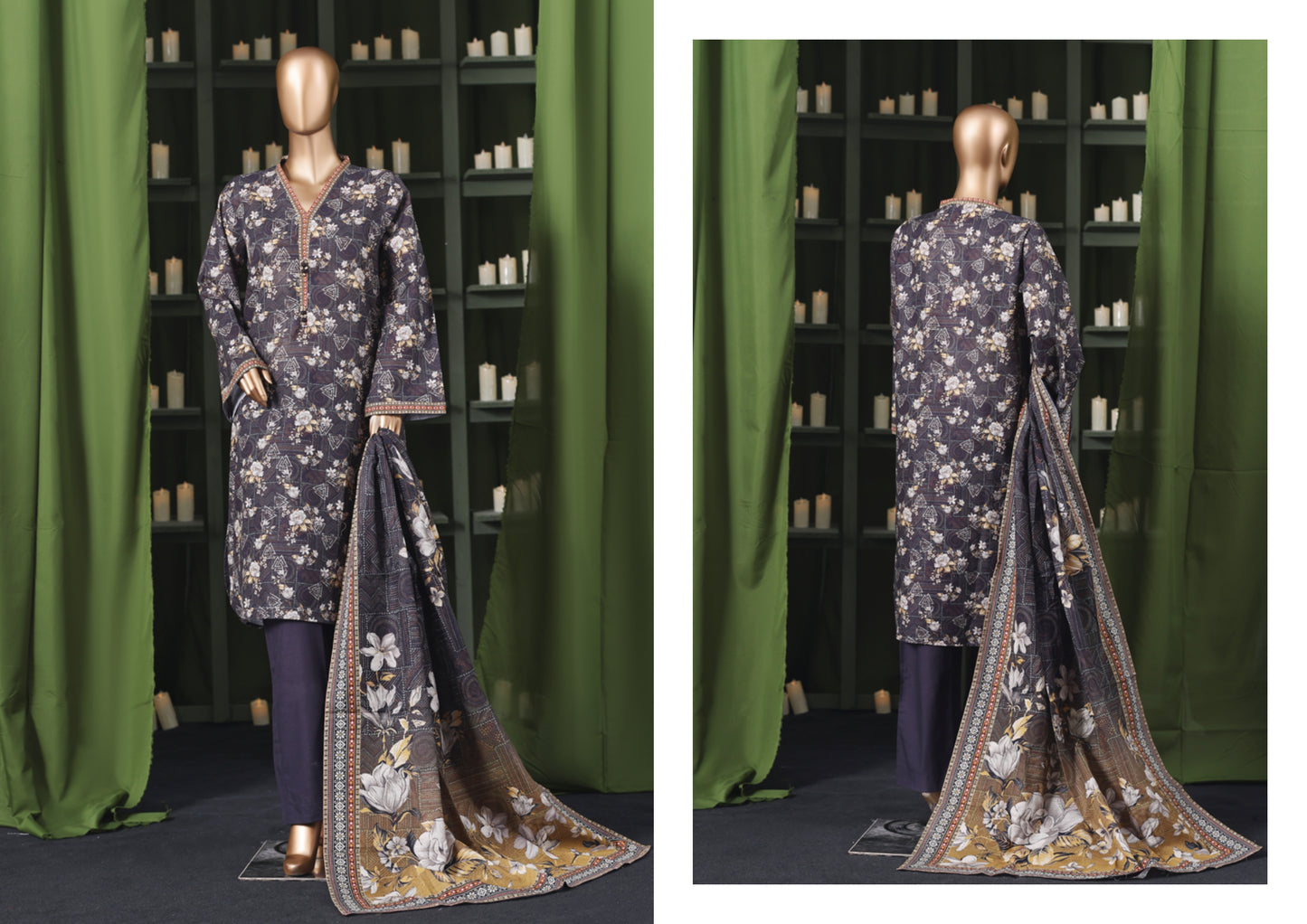 Binsaeed 3 Piece Khaddar Stitch