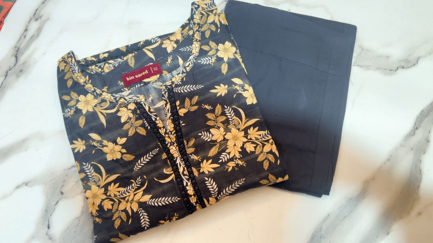 Binsaeed Co-ords2 Piece Lawn Stitch