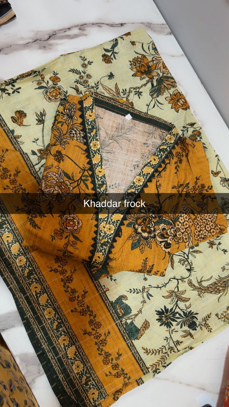 Binsaeed 3 Piece Khaddar Stitch Frock