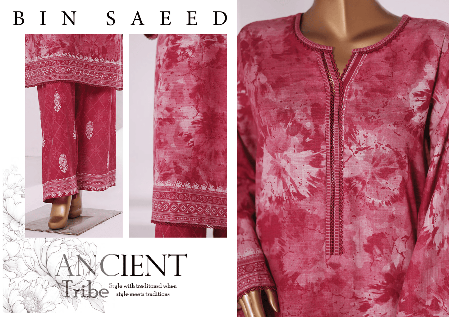 Binsaeed 2 Piece Khaddar Stitch