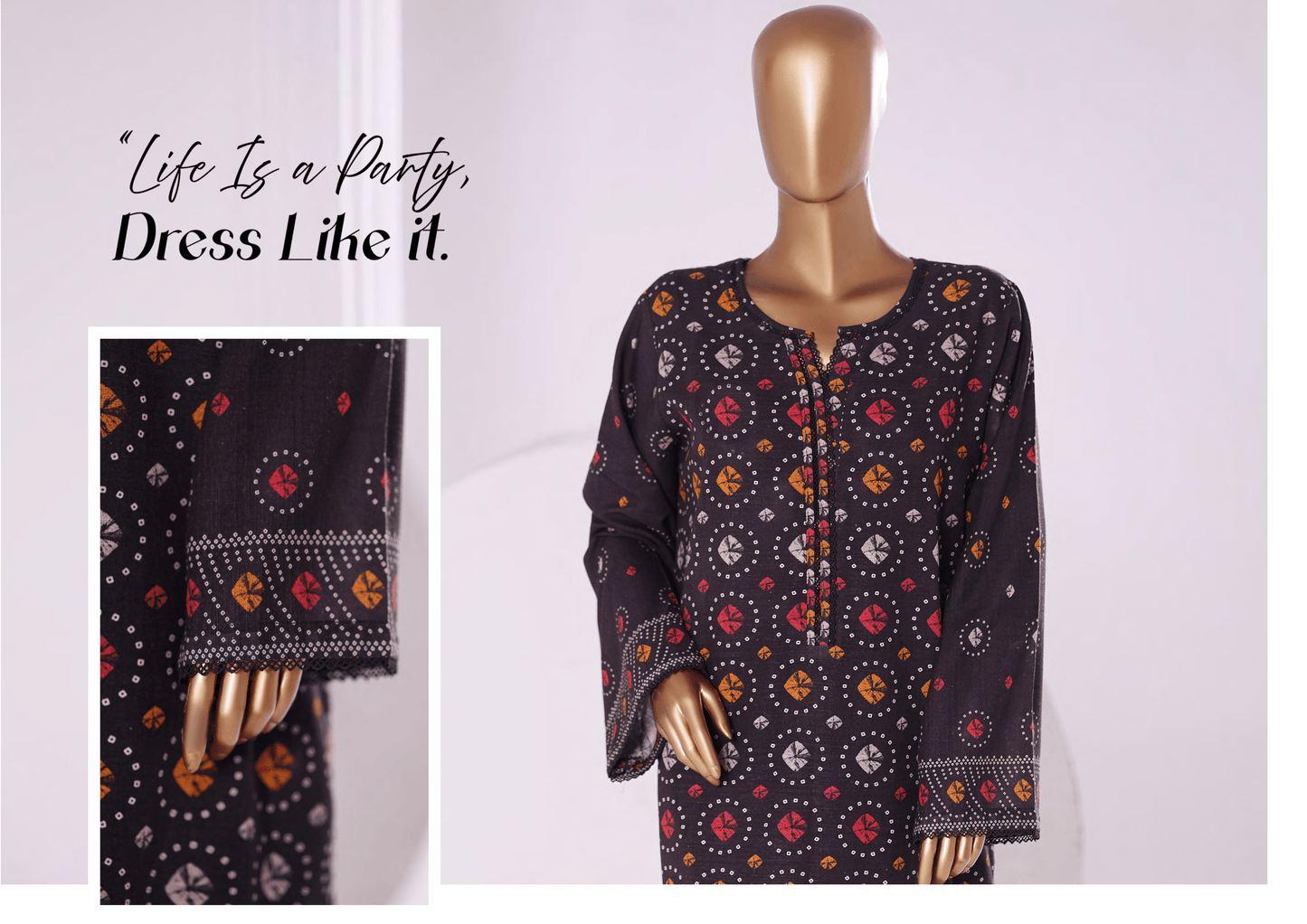 Binsaeed 2 Piece Khaddar Stitch