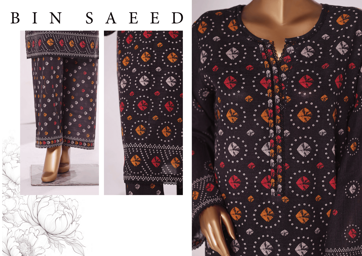 Binsaeed 2 Piece Khaddar Stitch