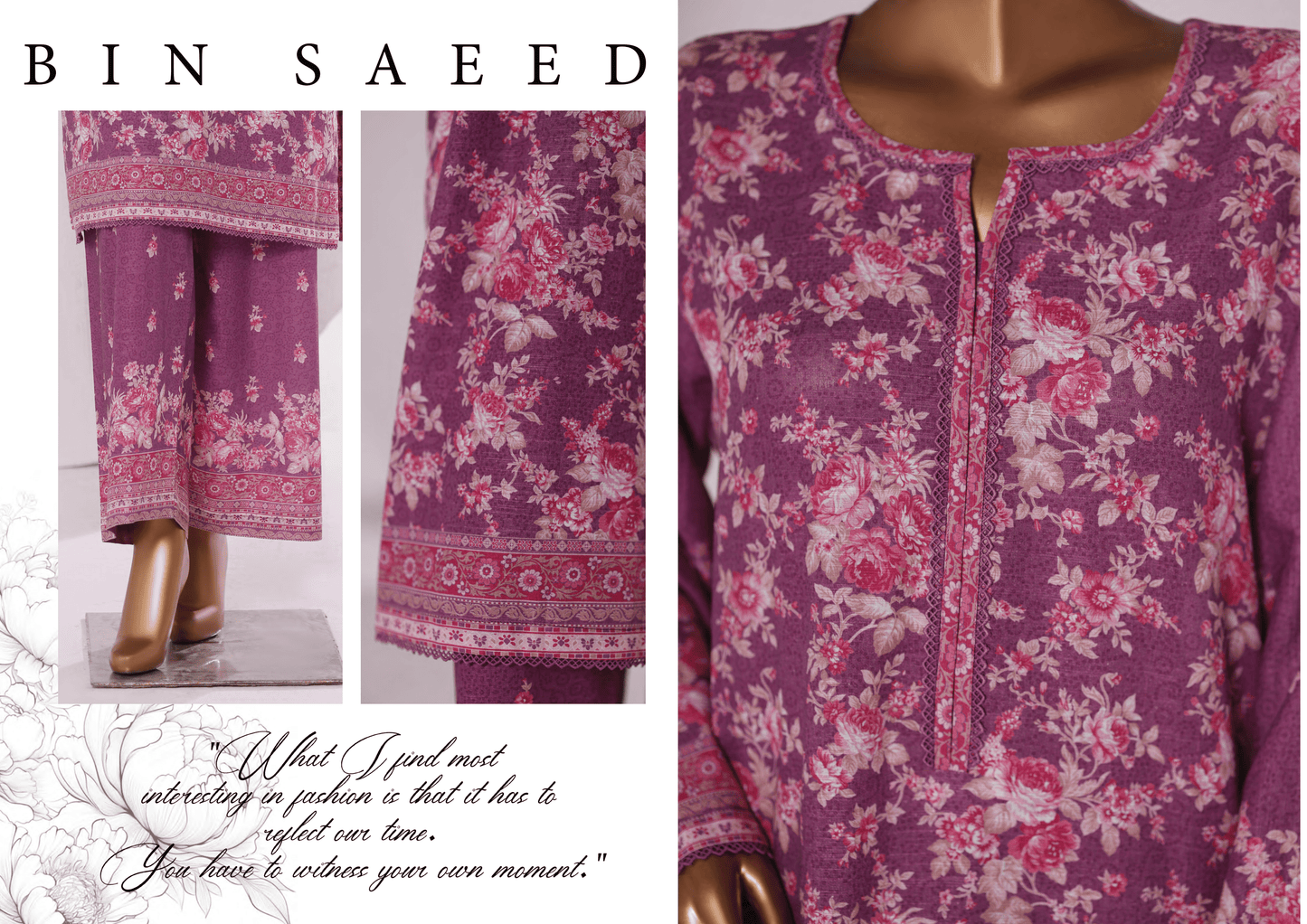 Binsaeed 2 Piece Khaddar Stitch