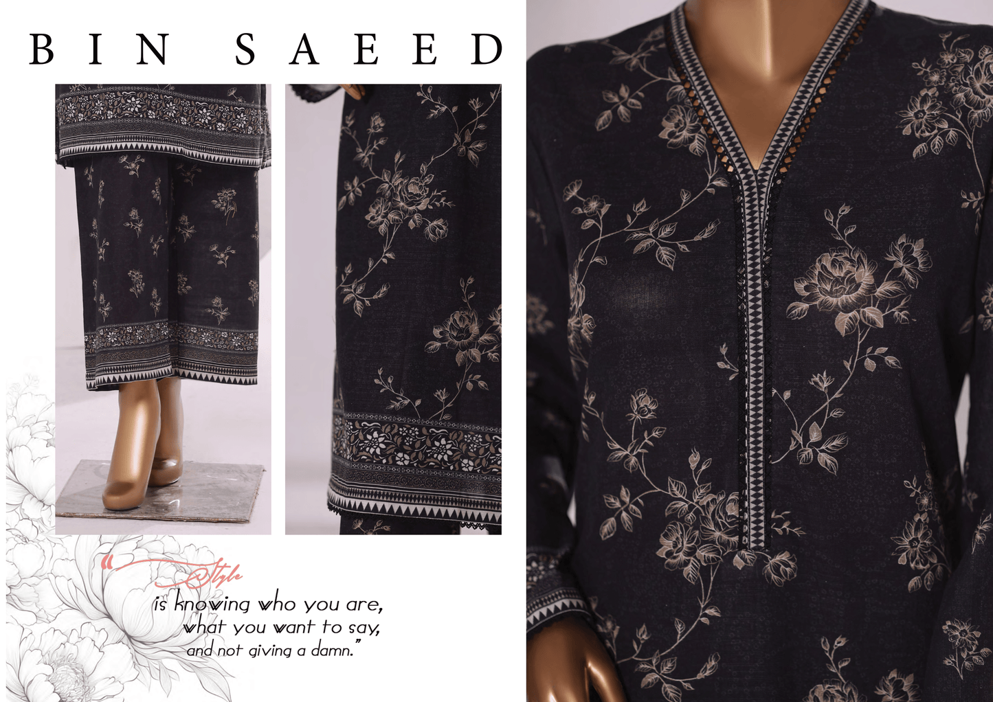 Binsaeed 2 Piece Khaddar Stitch
