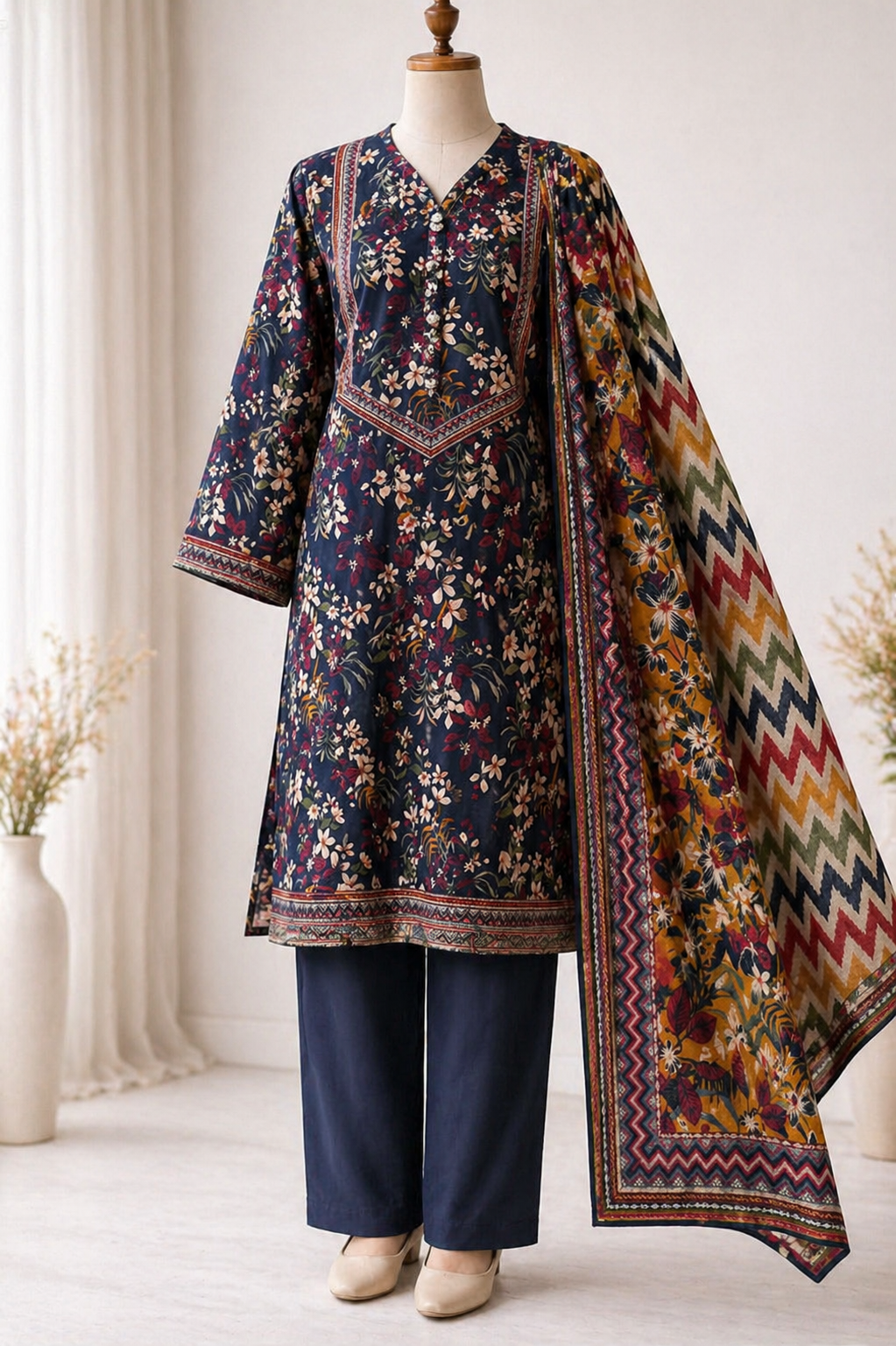 Binsaeed 3 Piece Lawn Stitch 25