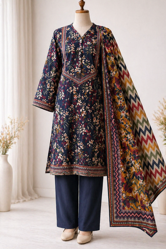 Binsaeed 3 Piece Lawn Stitch 25