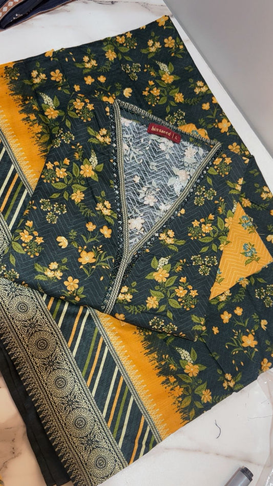 Binsaeed 3 Piece Khaddar Stitch