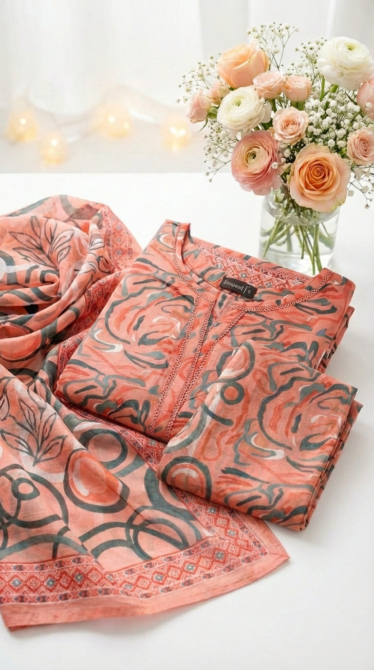 Binsaeed 3 Piece Lawn Stitch