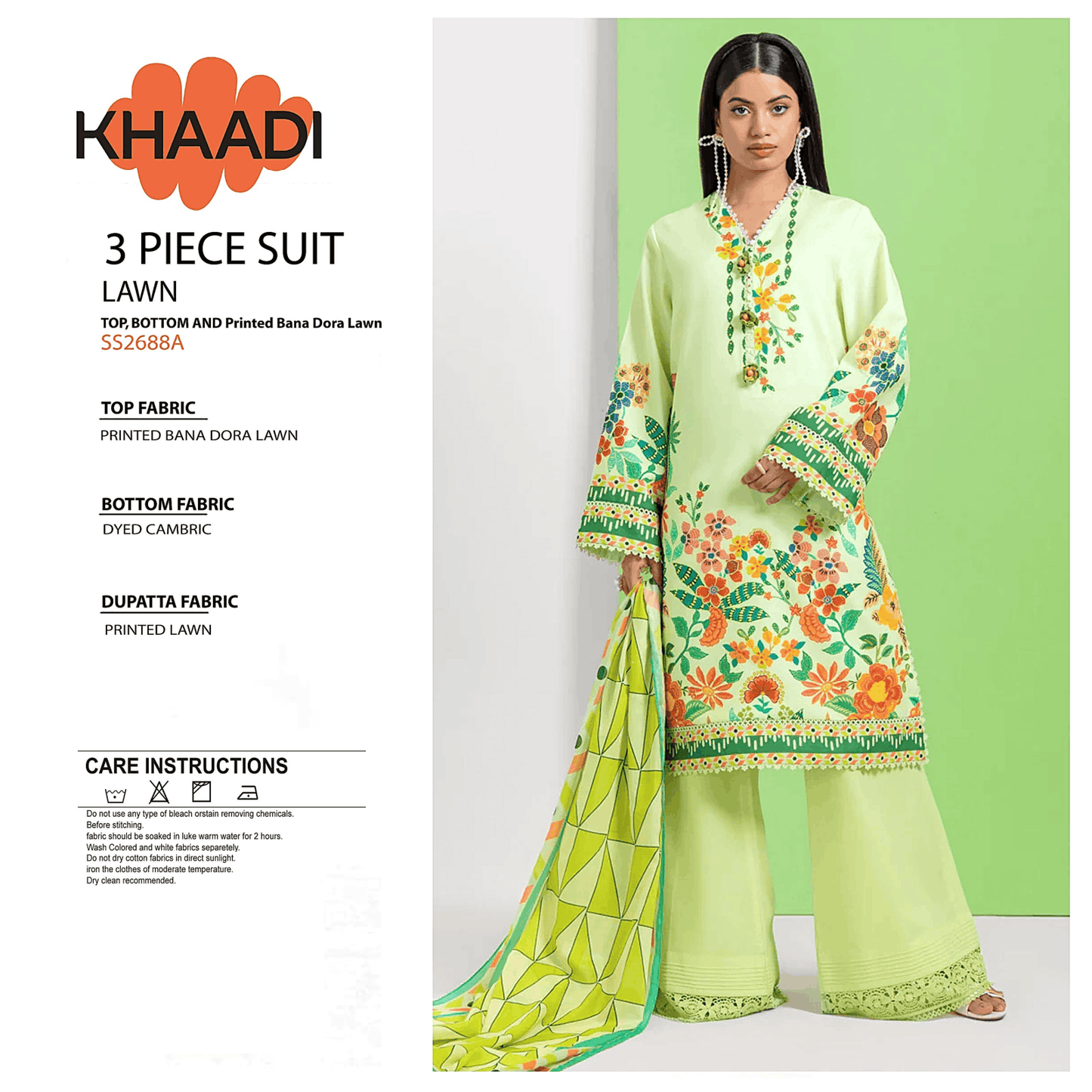 Khaddi Unstitch 3 piece Lawn 03A