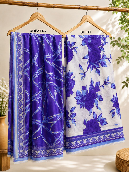 Nishat Unstitch 2 piece Lawn 02A