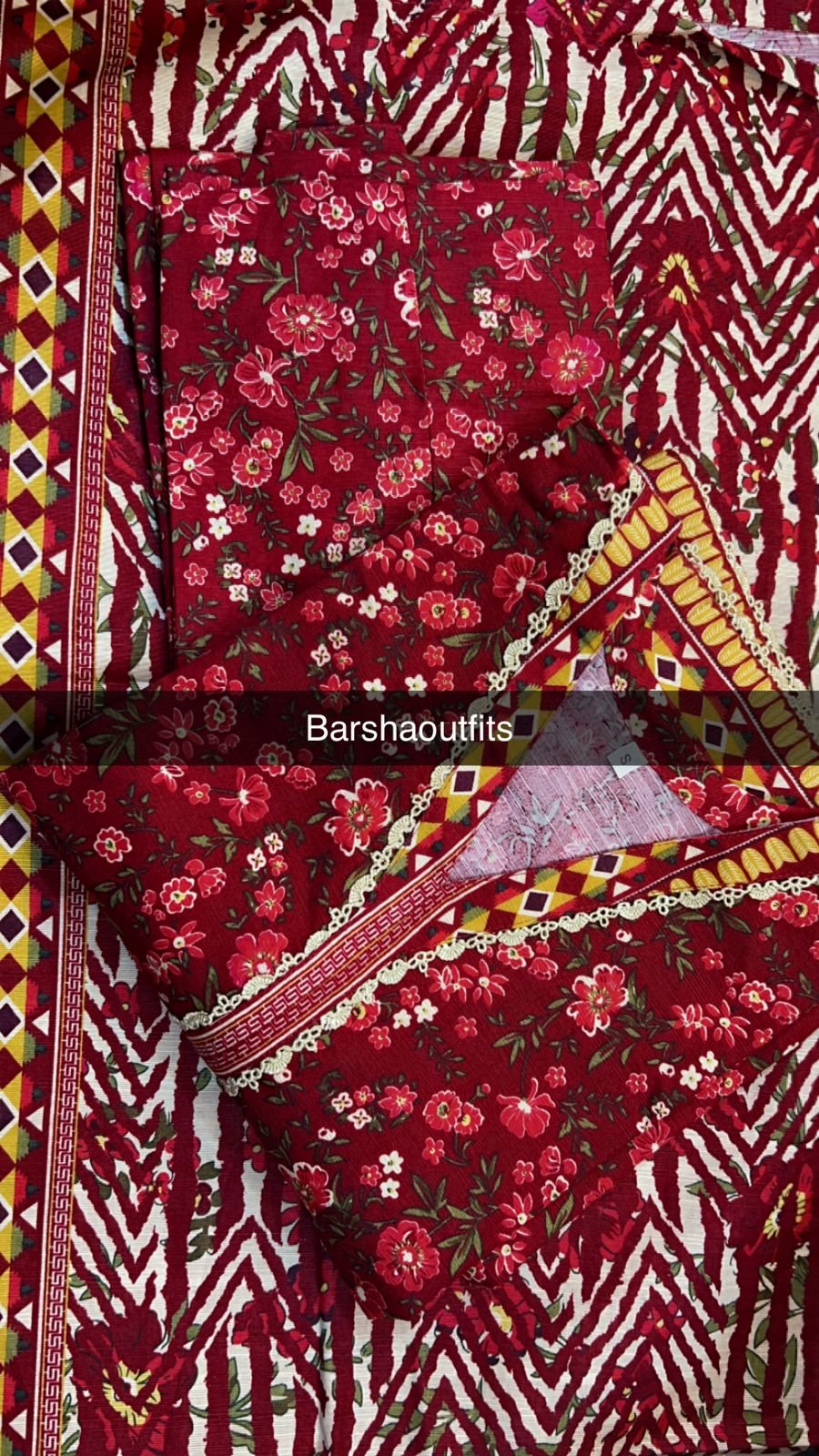 Binsaeed khaddar 3piece