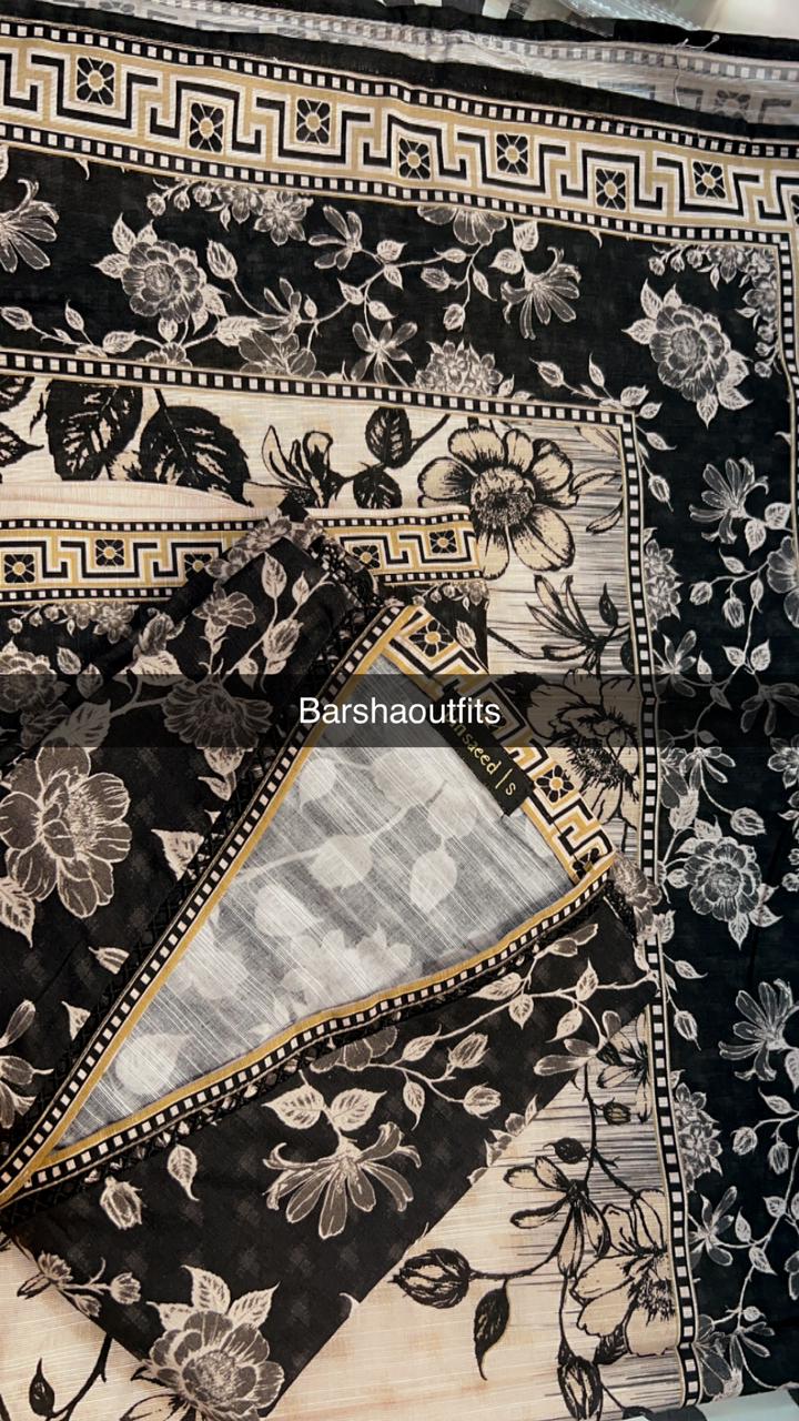 Binsaeed 3 Piece Khaddar Stitch