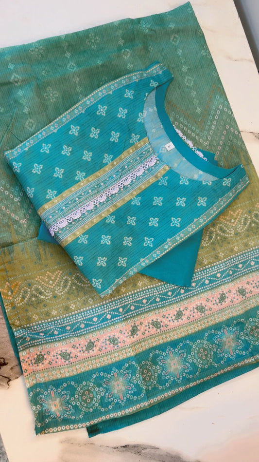 Binsaeed Digital Print Lawn Stitch