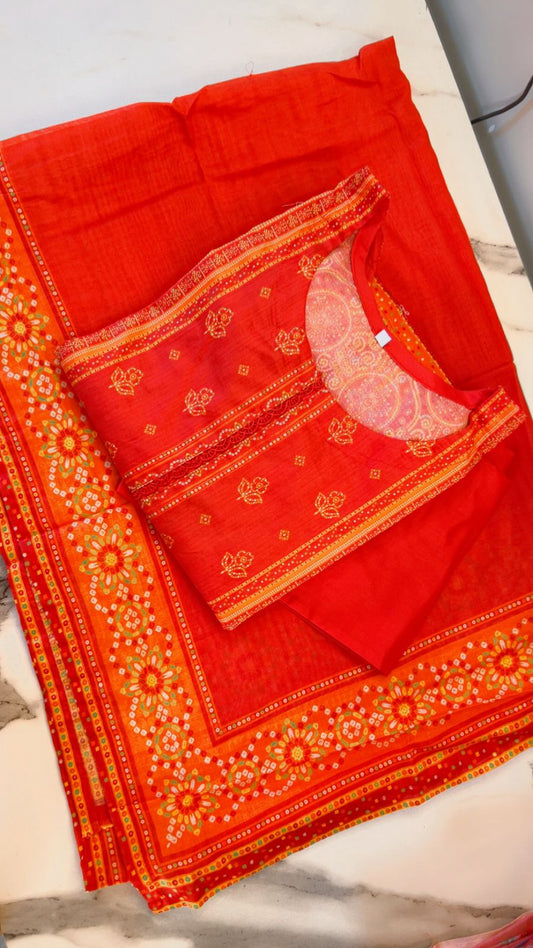 Binsaeed Digital Print Lawn Stitch