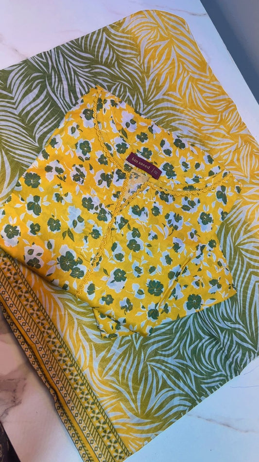 Binsaeed Digital Print Lawn Stitch
