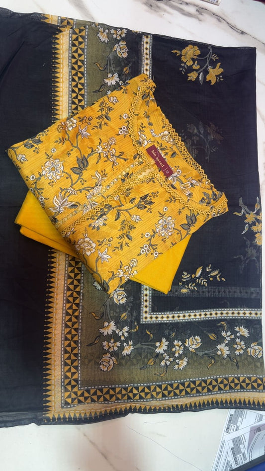 Binsaeed Digital Print Lawn Stitch