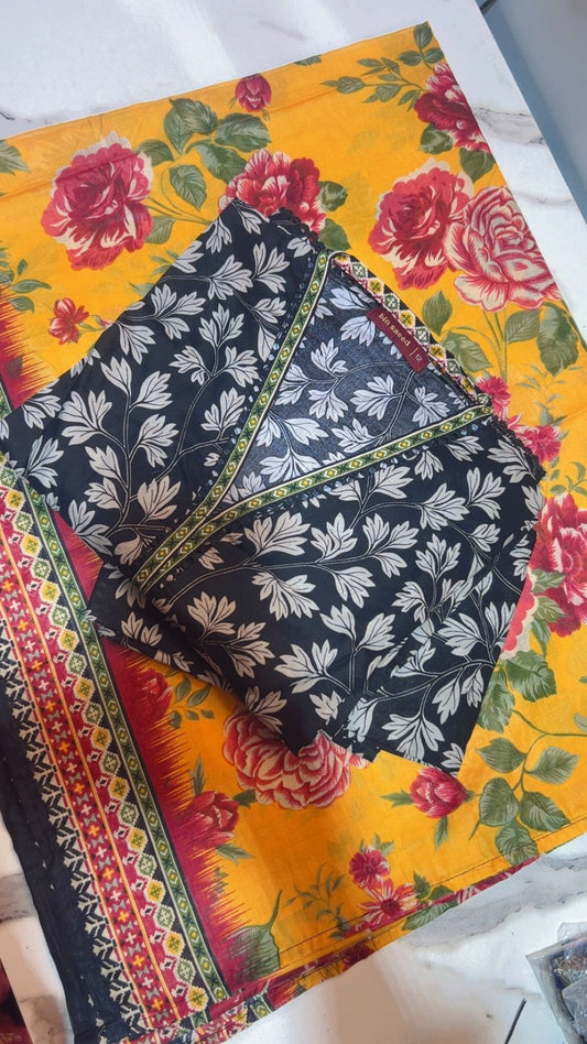 Binsaeed Digital Print Lawn Stitch