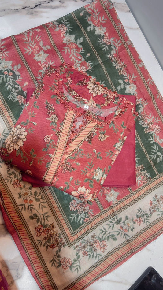 Binsaeed Digital Print Lawn Stitch