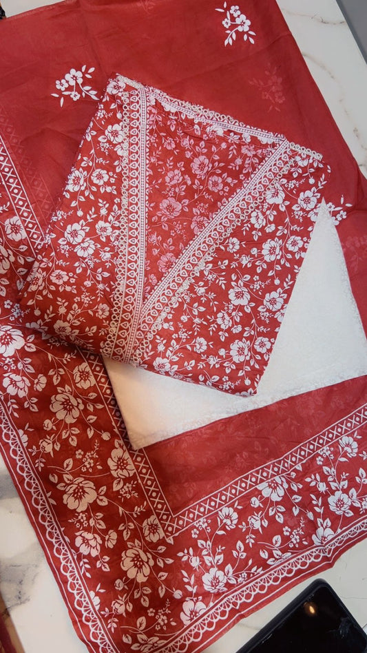 Binsaeed Digital Print Lawn Stitch