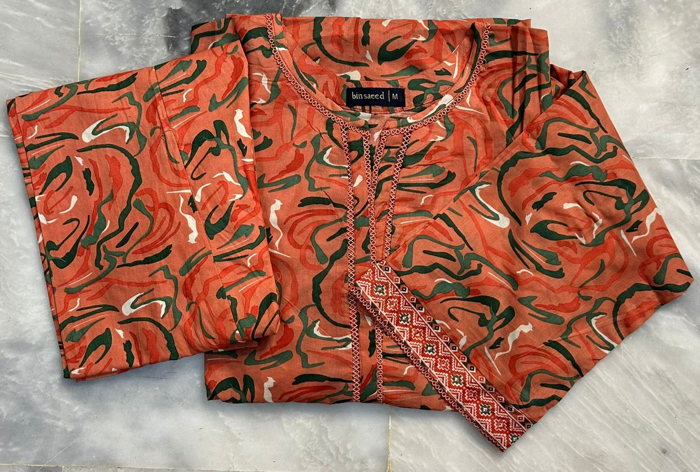 Binsaeed Co-ords2 Piece Lawn Stitch