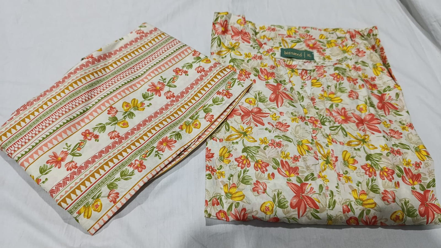 Binsaeed Co-ords2 Piece Lawn Stitch