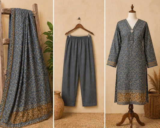 Binsaeed 3 Piece Lawn Stitch