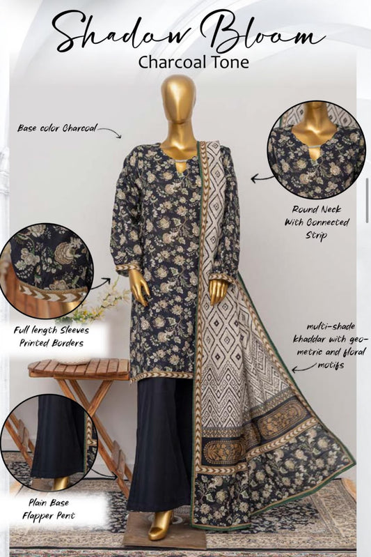 Binsaeed 3 Piece Khaddar Stitch New Arrival