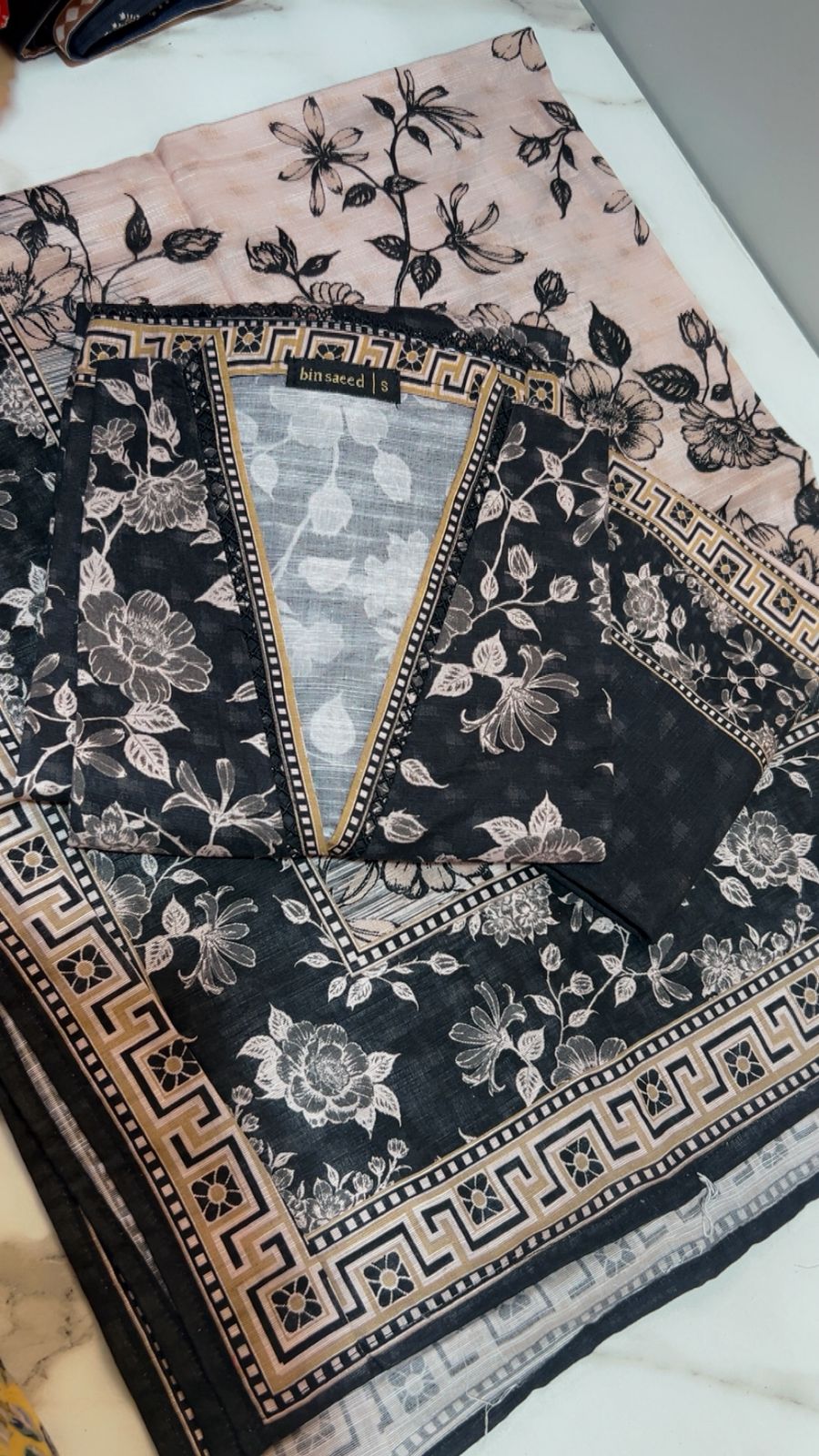 Binsaeed 3 Piece Khaddar Stitch