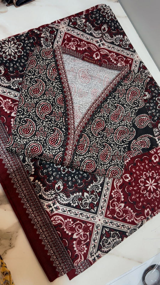 Binsaeed 3 Piece Khaddar Stitch 035