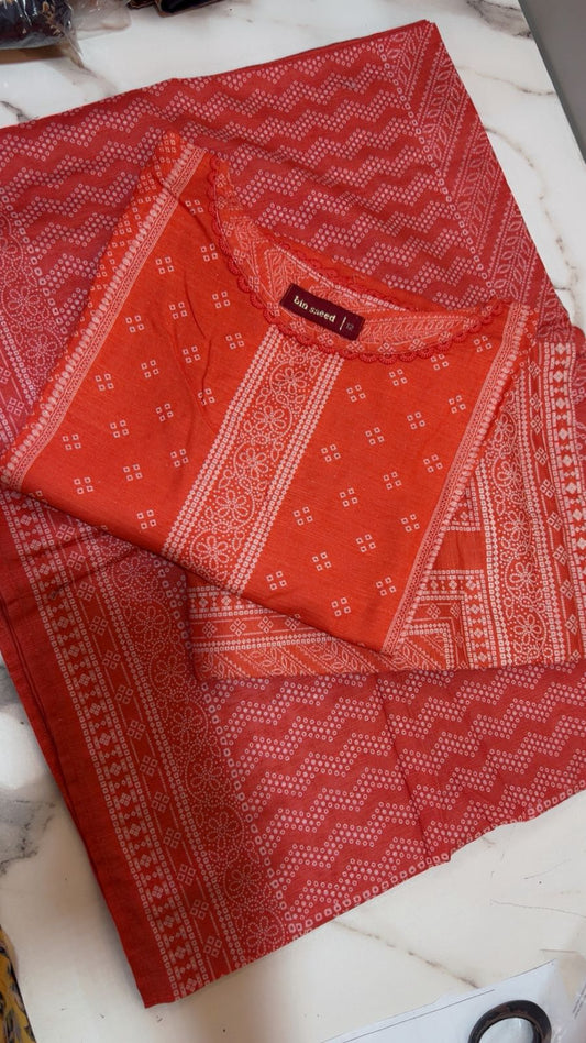 Binsaeed 3 Piece Khaddar Stitch 034