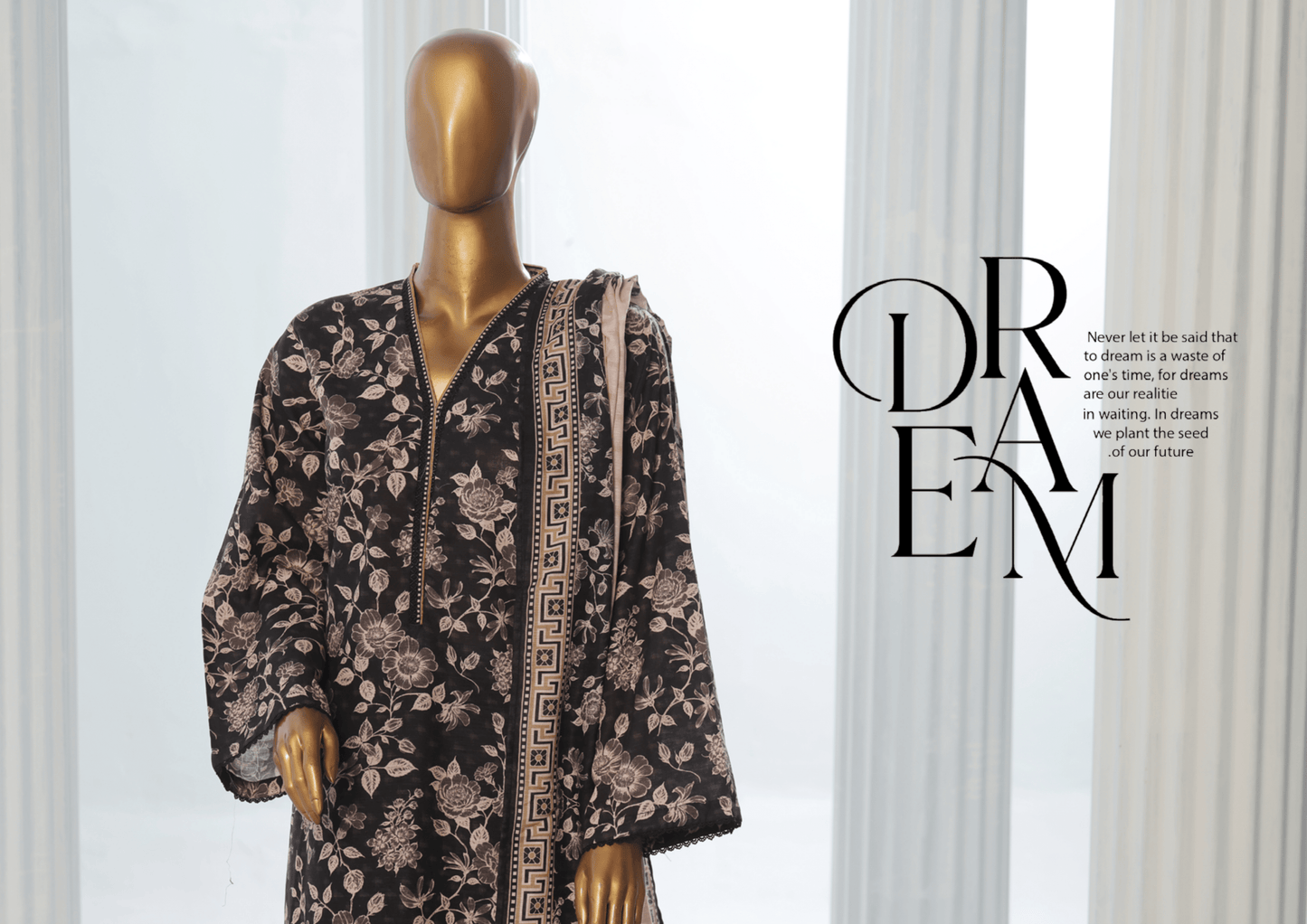 Binsaeed 3 Piece Khaddar Stitch