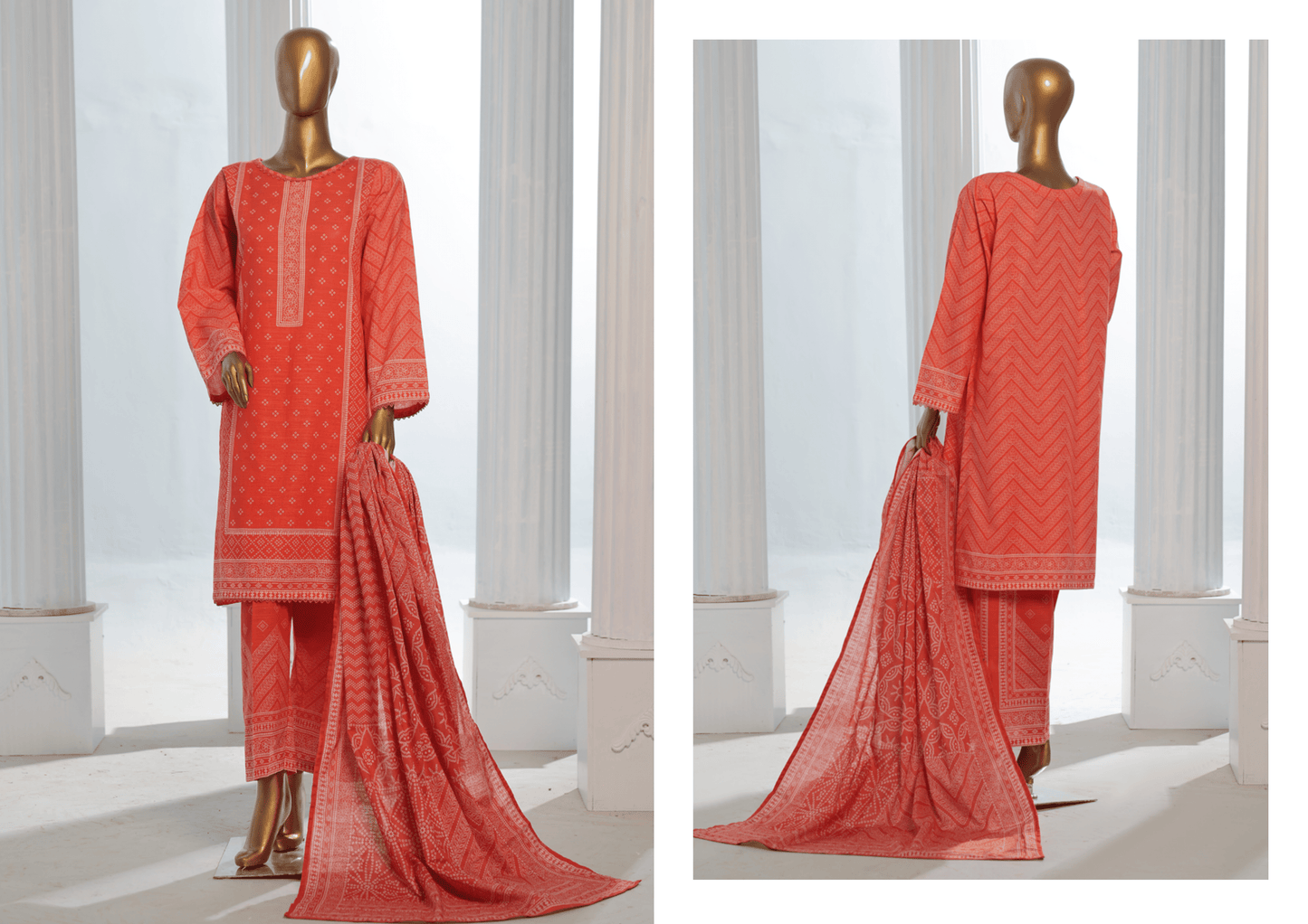 Binsaeed 3 Piece Khaddar Stitch 034