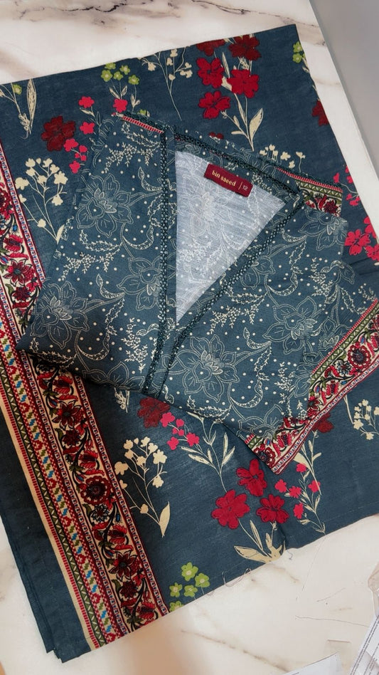 Binsaeed 3 Piece Khaddar Stitch 039