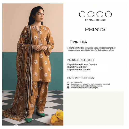 Coco Unstitch 3 piece Lawn 10A