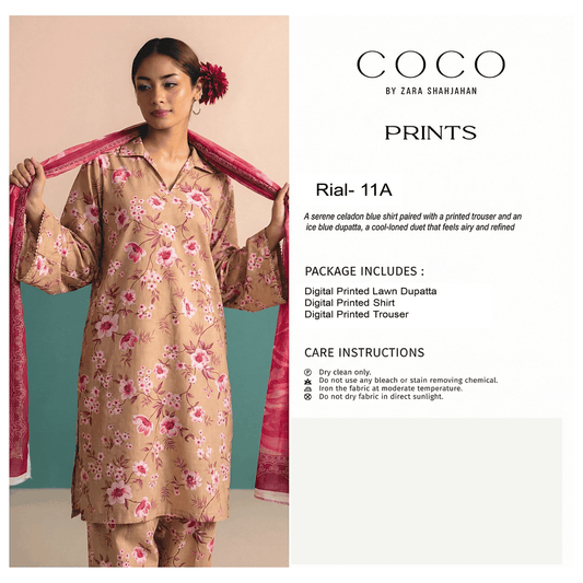 Coco Unstitch 3 piece Lawn 11A