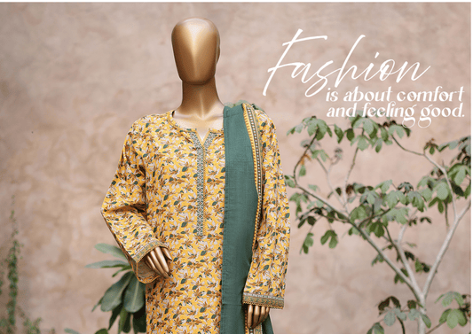 Binsaeed 3 Piece Khaddar Stitch 113