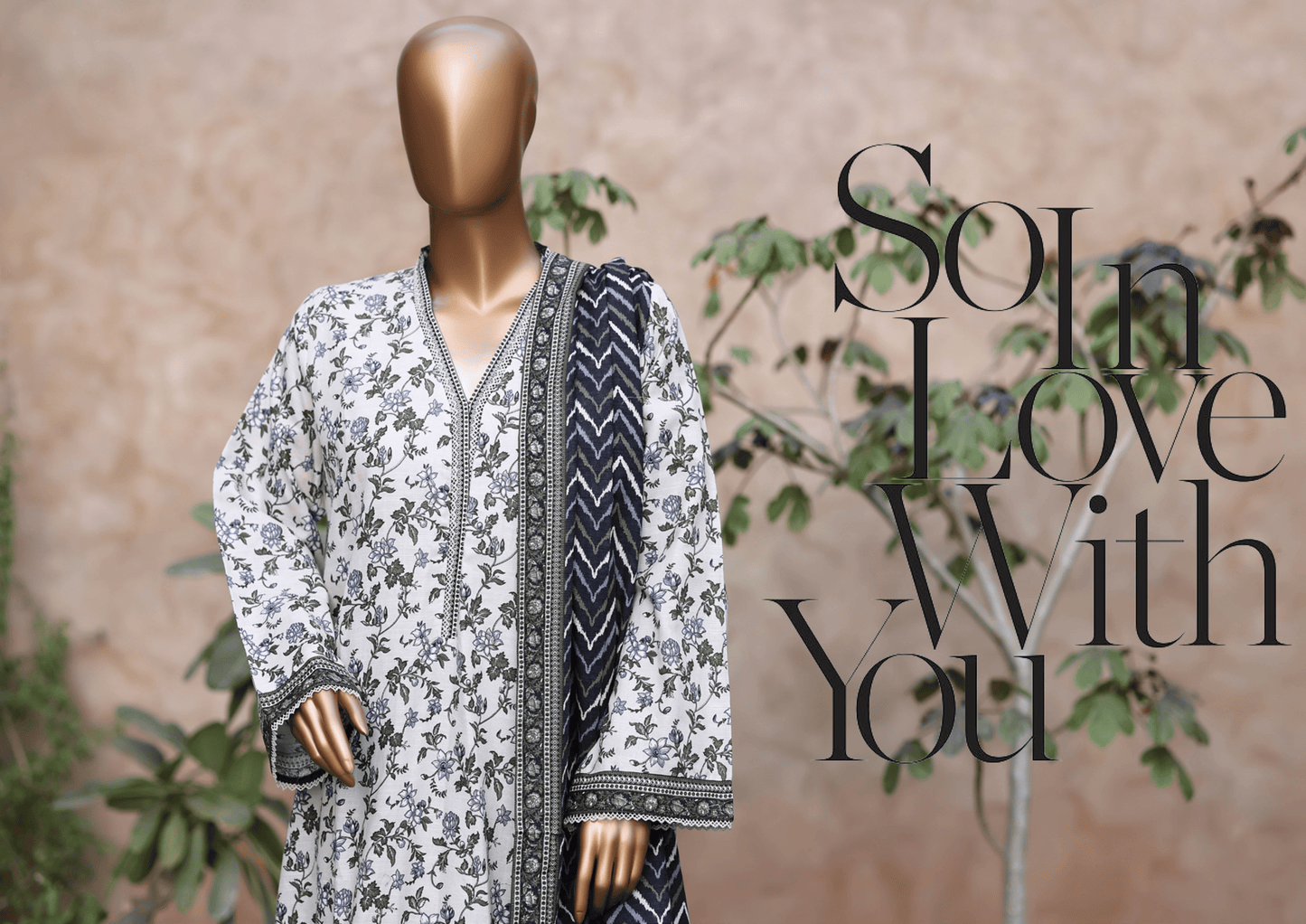 Binsaeed 3 Piece Khaddar Stitch 115