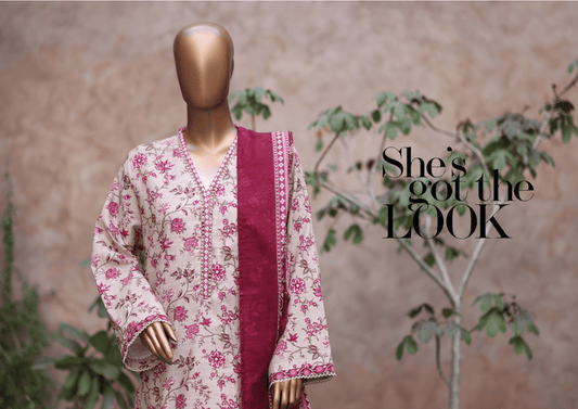 Binsaeed 3 Piece Khaddar Stitch 115
