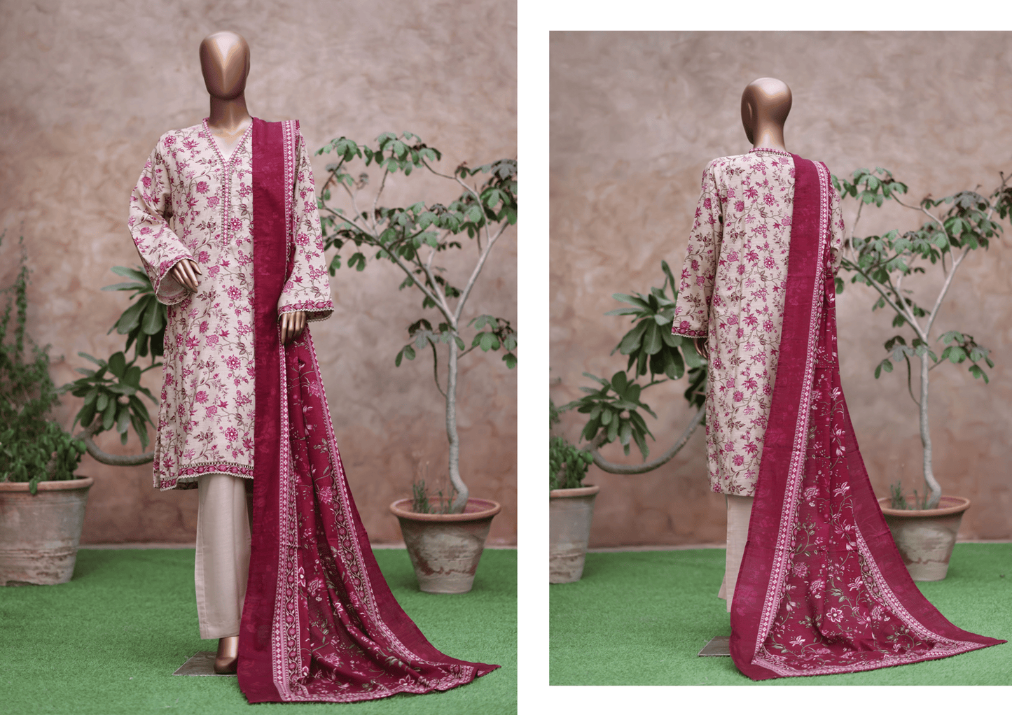 Binsaeed 3 Piece Khaddar Stitch 115