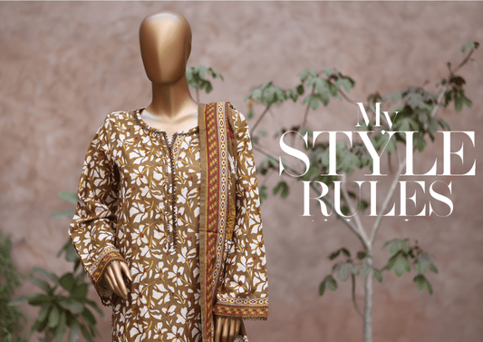 Binsaeed 3 Piece Khaddar Stitch 112