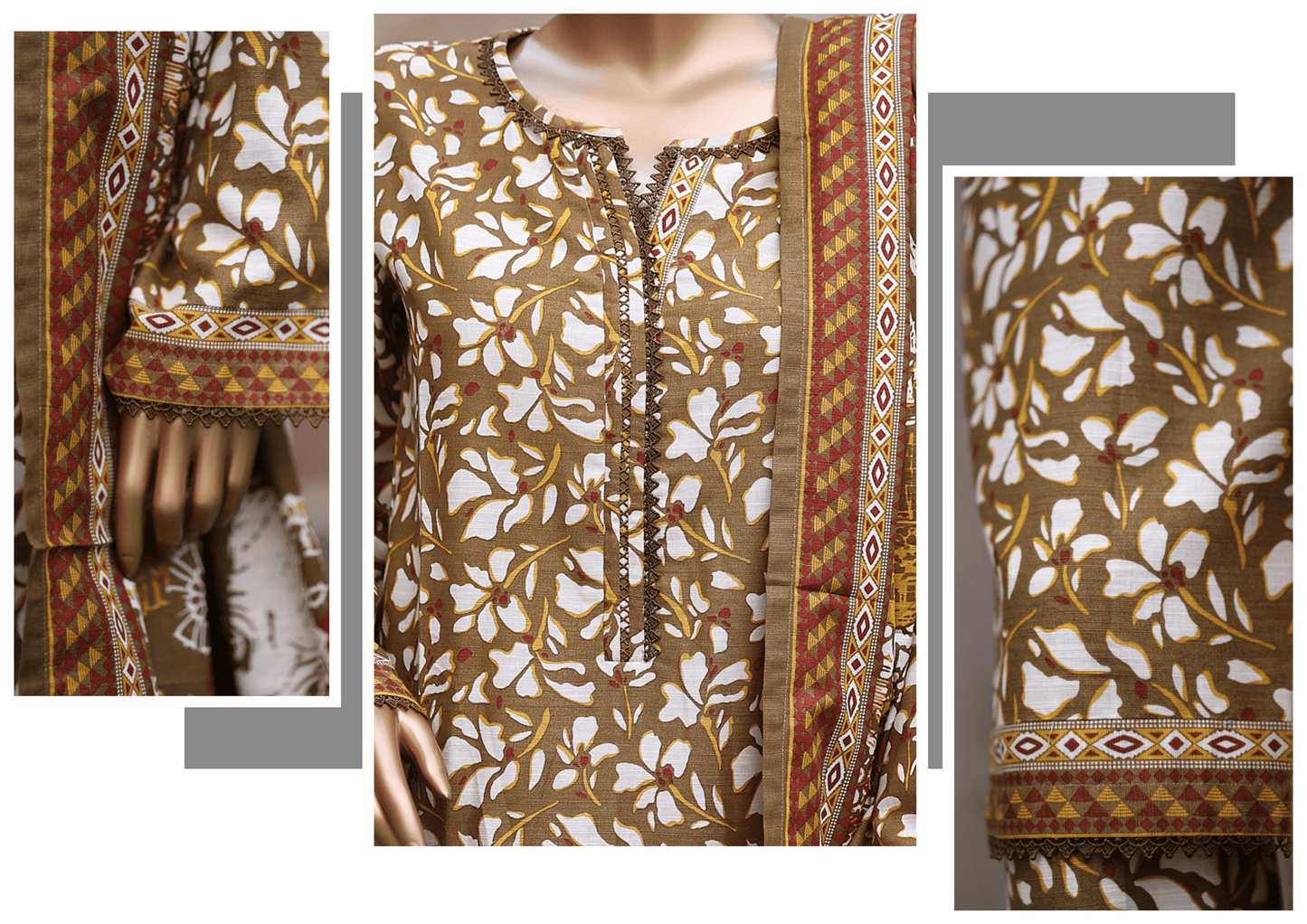 Binsaeed 3 Piece Khaddar Stitch 112