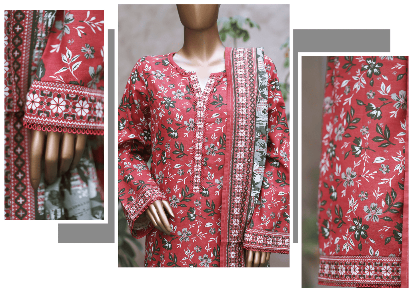 Binsaeed 3 Piece Khaddar Stitch 117