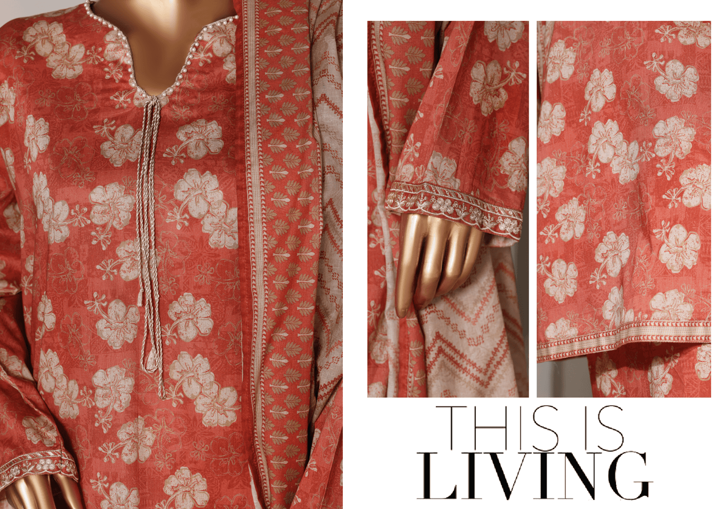 Binsaeed 3 Piece Lawn Stitch